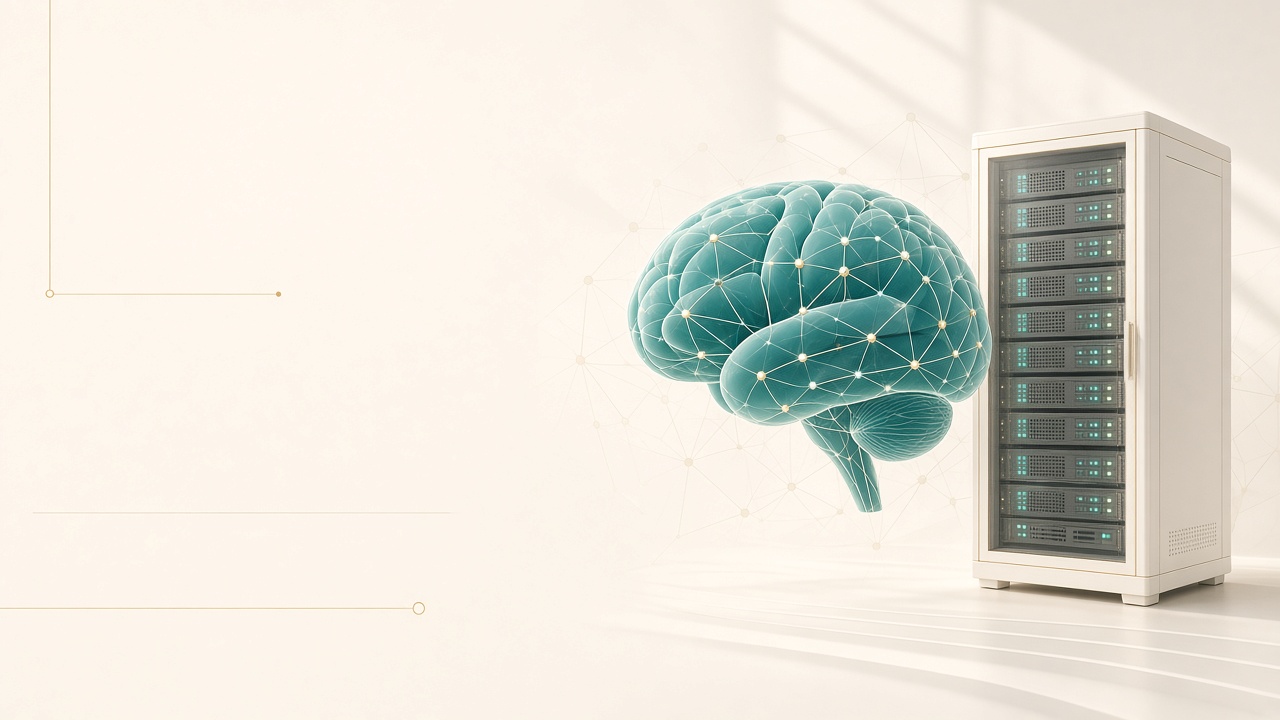 Illustration du cerveau IA local Verisav Agents