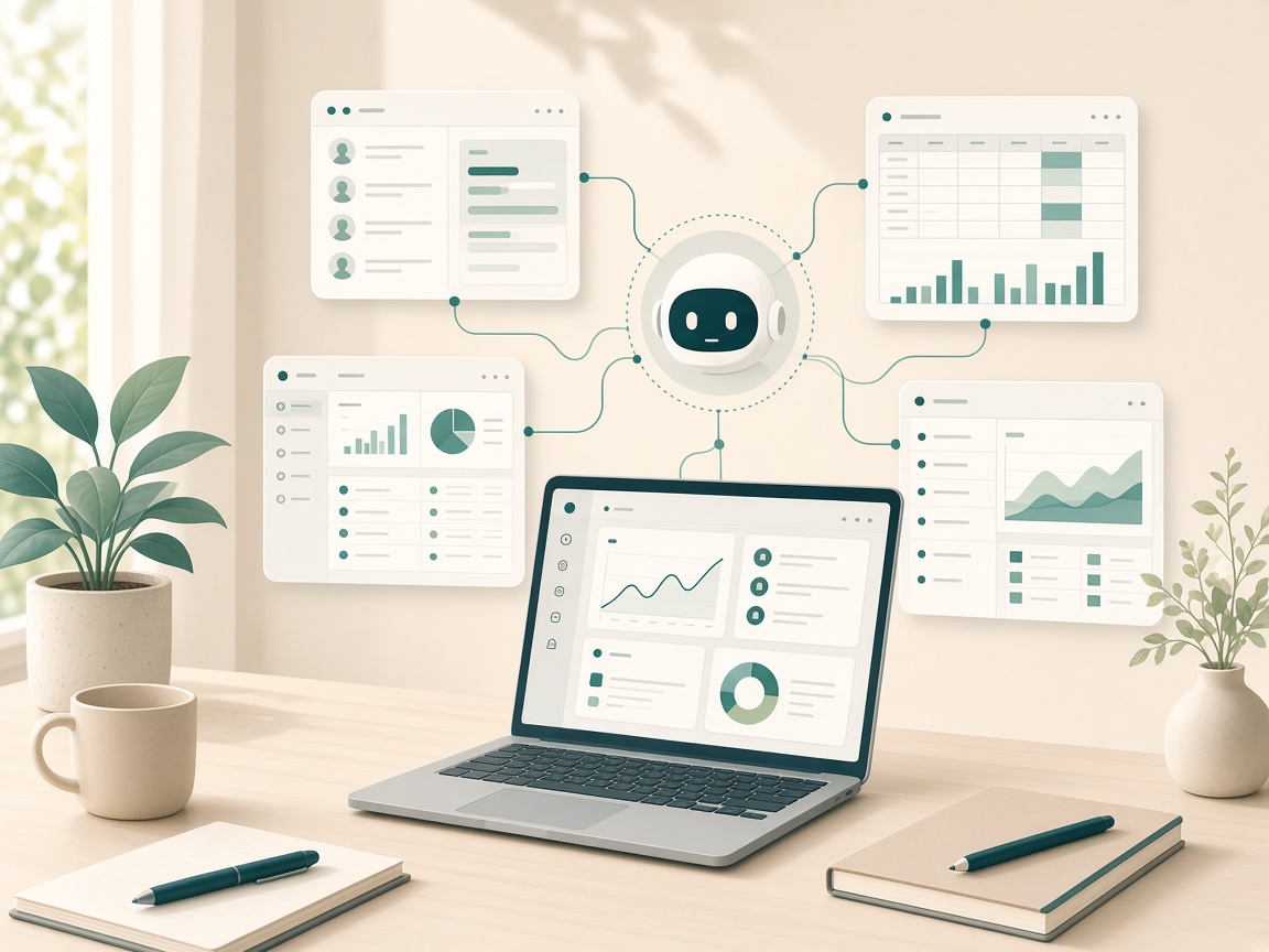 Employé IA connecté aux outils métier de l’entreprise