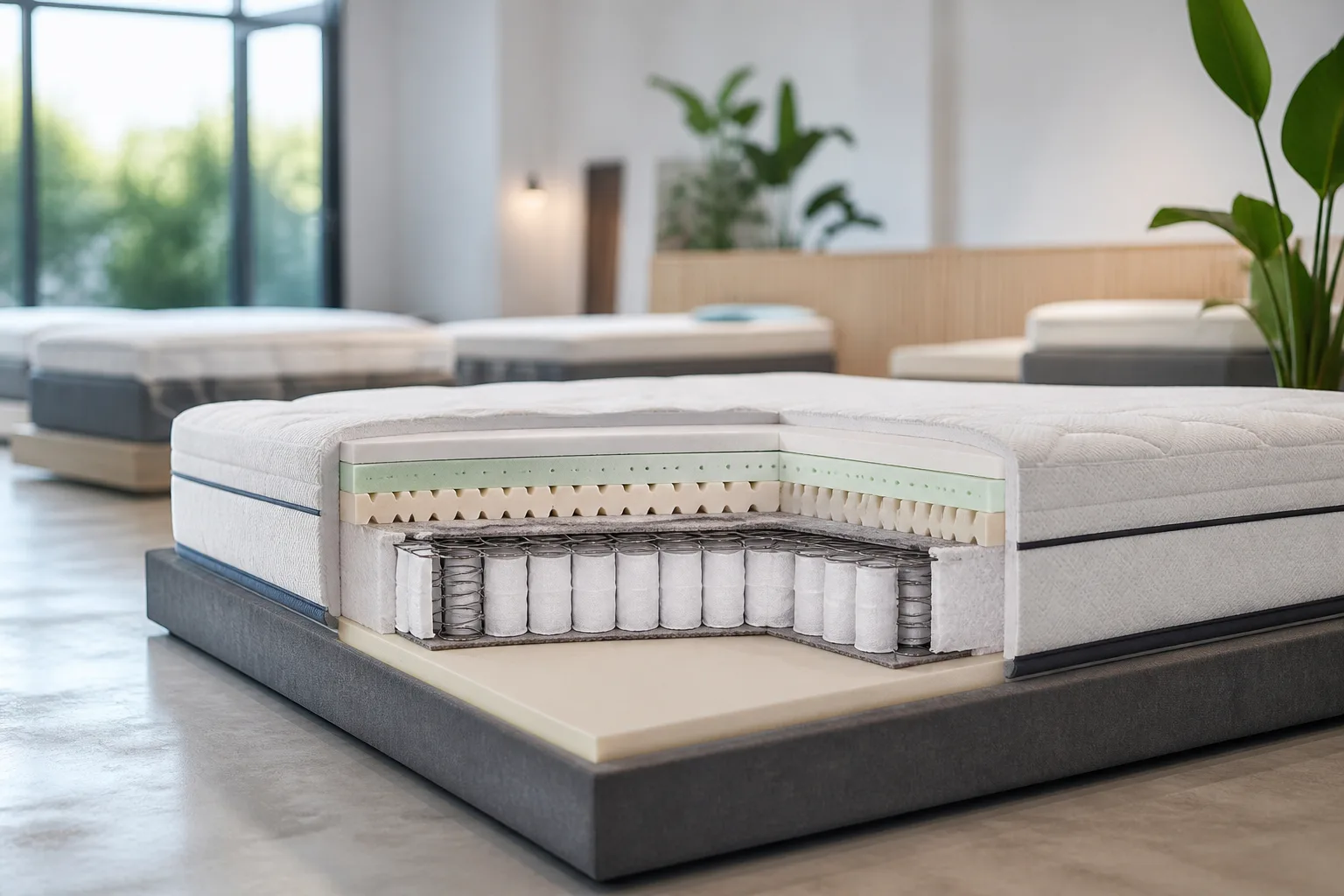Couches de matelas et mousses pour le passeport produit numérique